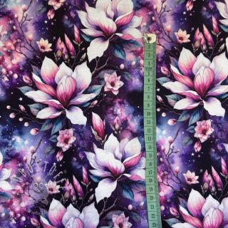 Sweatstoff Fantasy flowers design B digital print