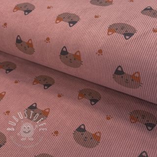 Cord STRETCH Cute animals design F