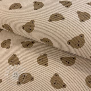 Cord STRETCH Teddy bears design D