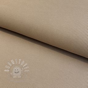 Jersey WAFFLE ORGANIC taupe 2.Klasse