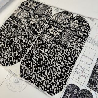 Sweatstoff Winter knit PANEL SET FOR ADULTS digital print