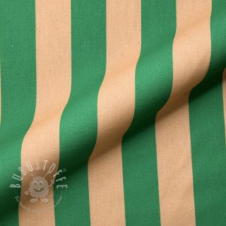 Dekostoff premium Joyful Basic Stripe green digital print