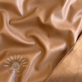 Bekleidungskunstleder SUEDE cognac