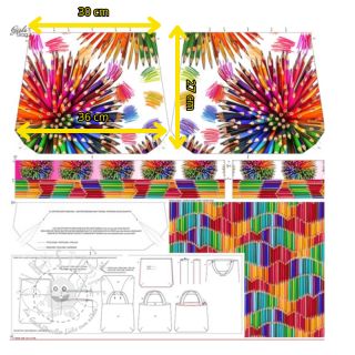 Dekostoff KIDS BAG Pencil explosion panel