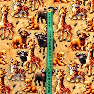 Jersey Safari friends design A digital print