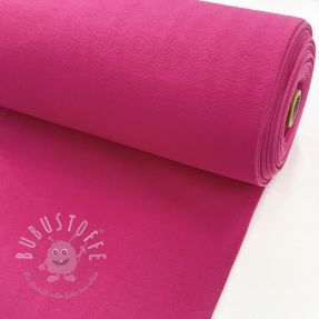 Baumwoll Bündchenstoff glatt PREMIUM fuchsia