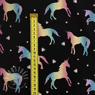 Jersey Unicorns parade black digital print