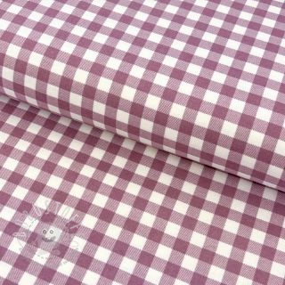 Baumwollstoff FLANNEL Check mauve