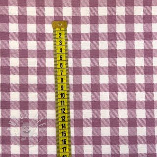 Baumwollstoff FLANNEL Check mauve