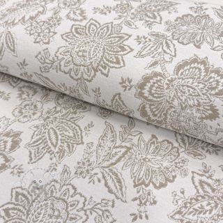 Dekostoff jacquard Jacobean lin