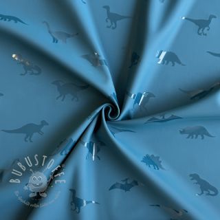 Regenmantel Stoff Dinosaurs blue