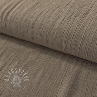 Viskosestoff leinen CRINCLE taupe